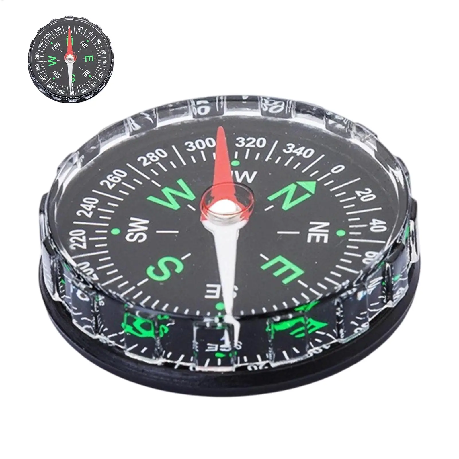 Compass Lensatic - 携帯用磁気ポケットコンパス ミニハンドヘルドナビゲーションコンパス ハイキング、キャンプ、バックパッキング、アウトドアサバイバル活動用