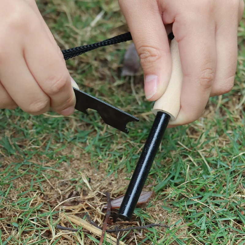 新しいポータブル屋外フリント、マグネシウムスティック、銃器、 - Magnesium Fire Starter のレビューと価格
