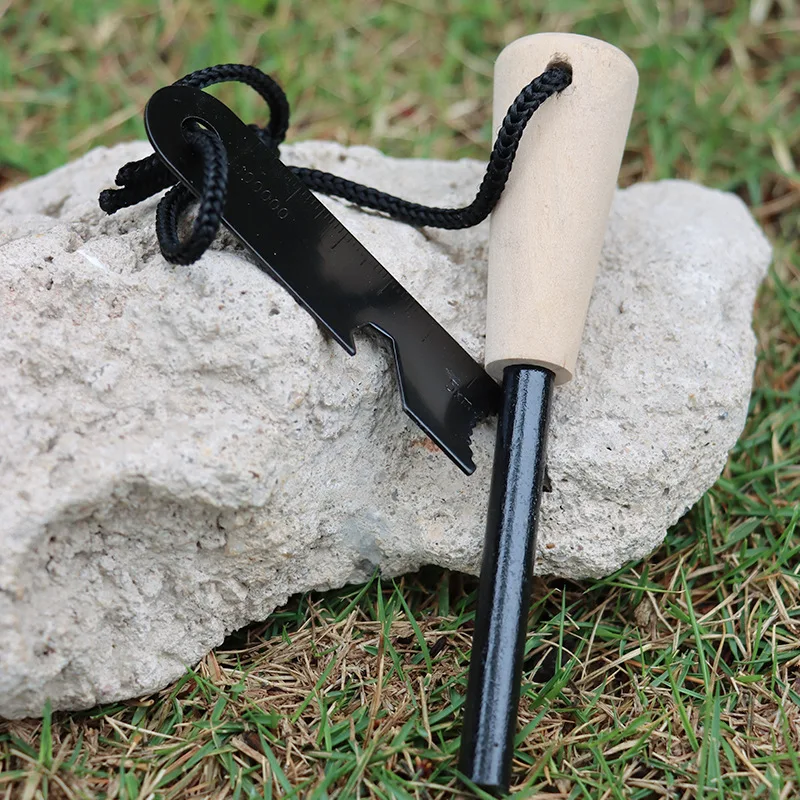 新しいポータブル屋外フリント、マグネシウムスティック、銃器、 - Magnesium Fire Starter のレビューと価格