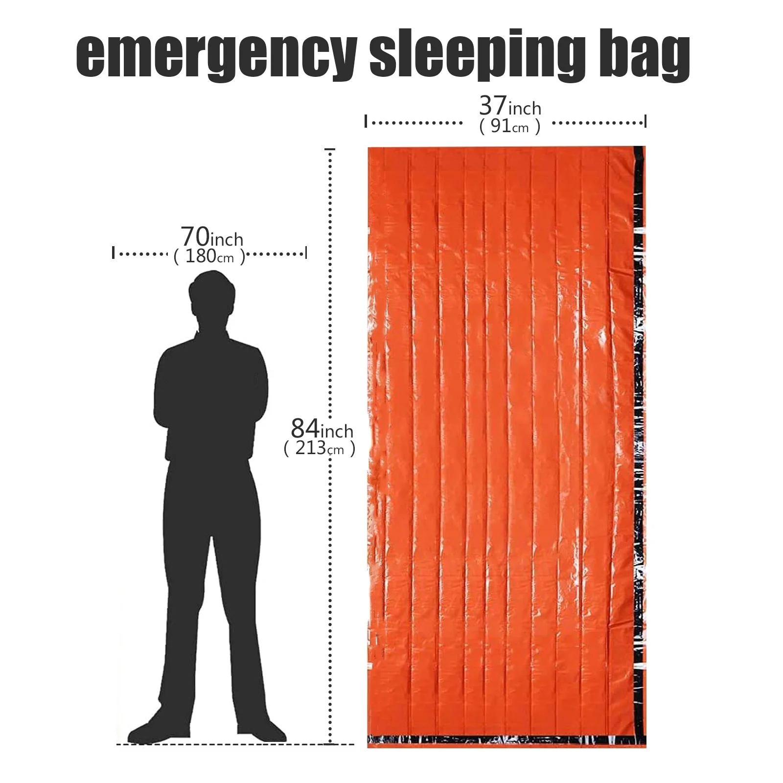 緊急用サバイバル寝袋。保温性に優れたビビーバッグとして使用。 - Bivy Bag Emergency のレビューと価格
