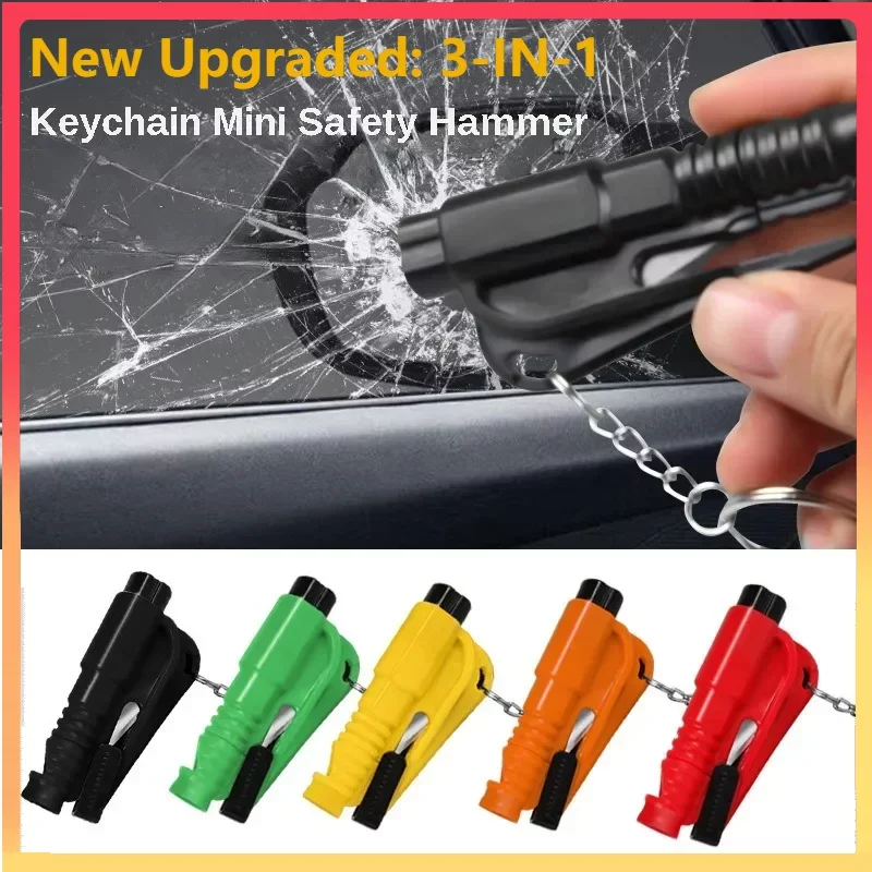 コンパクトな 3-in-1 車用安全ハンマー、ウィンドウブレ - Rescue Rope Throw のレビューと価格