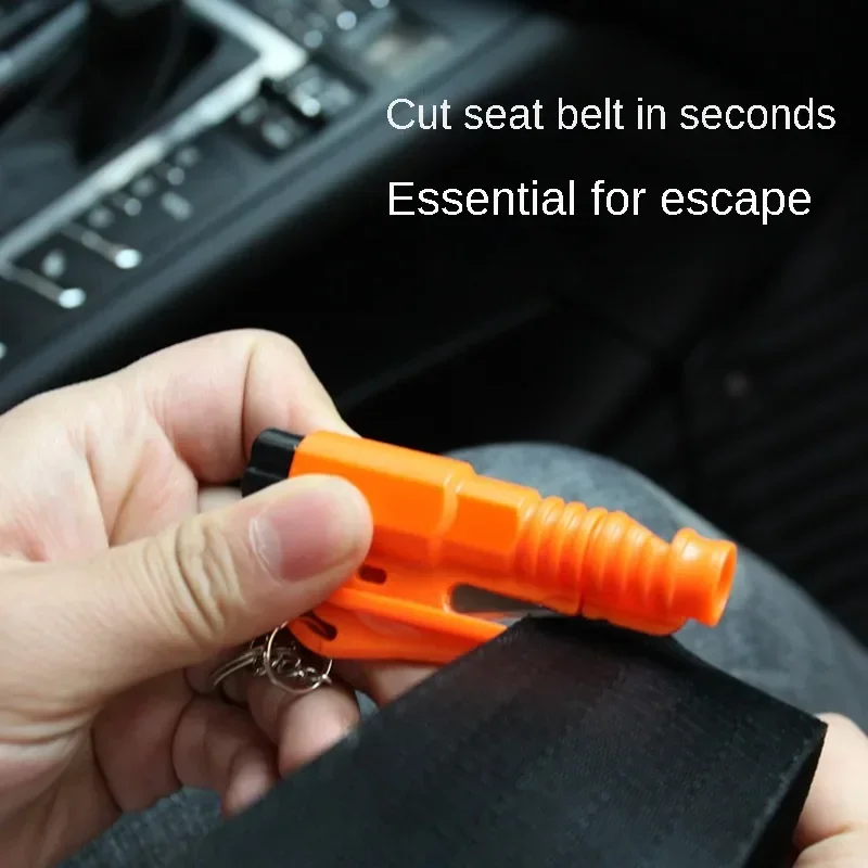 コンパクトな 3-in-1 車用安全ハンマー、ウィンドウブレ - Rescue Rope Throw のレビューと価格