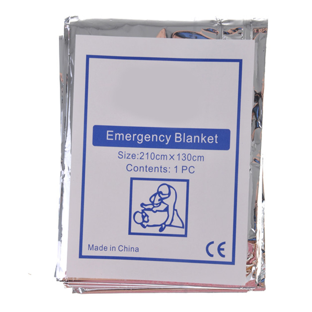 反射素材を使用した緊急用ブランケット、210cm×130cm - Survival Blanket Reflective のレビューと価格