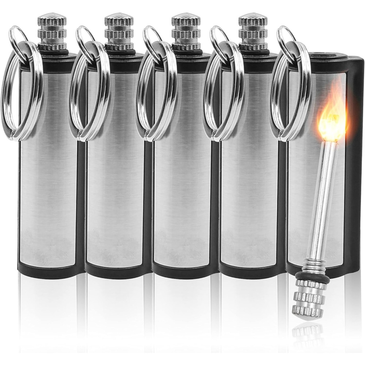 1-5 パックマグネシウムフリントセット、屋外サバイバル用防 - Magnesium Fire Starter のレビューと価格