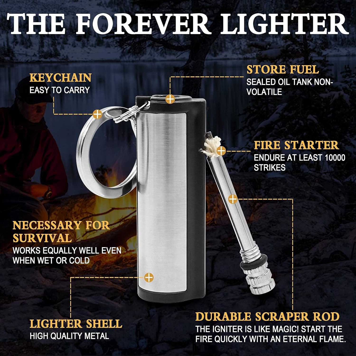 1-5 パックマグネシウムフリントセット、屋外サバイバル用防 - Magnesium Fire Starter のレビューと価格